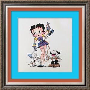 Vintger Betty Boop "Pop Singer" Art Print